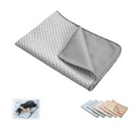 BQLFPOIHP Dog Cooling Mat, Portable Pad For Indoor Or Outdoor, Pet Bed Mat, Pet Cooling Blanket, Suitable For All Pets(Grey,XXL (59 * 39.37in))