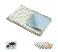 BQLFPOIHP Dog Cooling Mat, Portable Pad For Indoor Or Outdoor, Pet Bed Mat, Pet Cooling Blanket, Suitable For All Pets(Green,L (27.5 * 21.6in))