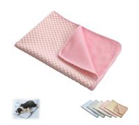 BQLFPOIHP Dog Cooling Mat, Portable Pad For Indoor Or Outdoor, Pet Bed Mat, Pet Cooling Blanket, Suitable For All Pets(Pink,XL (39.37 * 27.5in))