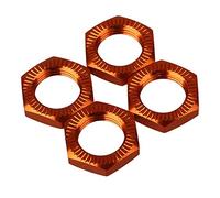 BQLZR 0,67 "Naranja RC 1: 8 N10176 17 mm Rueda Tuerca Hexagonal para Coche Modelo Buggy Camión Off Road Auto Upgrade Pack de 4