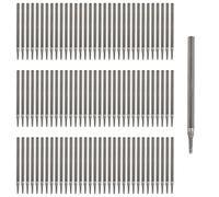 BQLZR 1mm Silver Gemstones Diamond Burrs Engraving Drill Bits Jewelry Jade Carving Drill Hole Tools Pack of 100