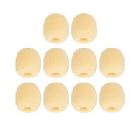 BQLZR 8mm Dia Yellow Wind Shield Cubierta de Esponja de MICR¨®Fono para Altavoz MICR¨®Fono de Solapa MICR¨®Fono MICR¨®Fono EY-M02 Paquete de 10
