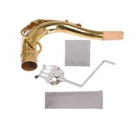 BQLZR Abrazadera de cobre para saxofón tenor, codo y saxofón musical lira saxofón lira en soporte