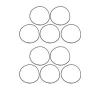 BQLZR Anillos de goma para soporte de choque de micrófono, 52 x 0,3 cm, 10 unidades