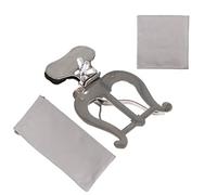 BQLZR Clip de metal plateado portátil para libro de música, accesorio de aprendizaje de música