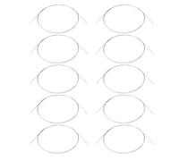 BQLZR Cuerda de tono de alambre de música para piano de 39.37 pulgadas de longitud 0.04 pulgadas de diámetro, plata #18, paquete de 10