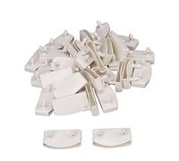 BQLZR - Juego de 30 Puntas de láminas de plástico para somier de Madera, Color Blanco