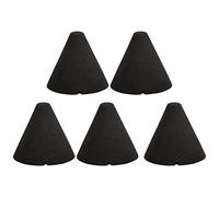 BQLZR Juego de 5 piezas de cono de espuma para tambor electrónico, 1.38 x 1.46 pulgadas, color negro