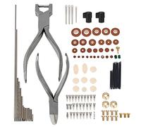 BQLZR Kit de reparación de saxofón con tapón de extremo y saxofón tenor y herramienta de instalación de instrumentos de viento de madera