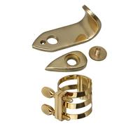 BQLZR Ligadura de boquilla para saxofón tenor con soporte de gancho para el pulgar, paquete de 2