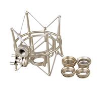 BQLZR metal, tamaño grande, forma cilíndrica, plateado micrófono Spider Shockmount U87 Micropone