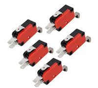 BQLZR Micro Limit Switch V-156-1C25 - Brazo de palanca con bisagras de rodillo largo SPDT (5 unidades)