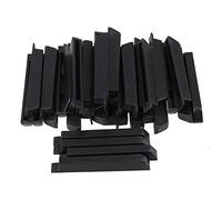 BQLZR negro envejecido PVC Sharp pisos de teclas de Piano teclas de Piano reparación Piezas de repuesto Pack de 36