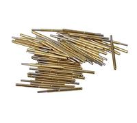 BQLZR Oro e Plata 1.02mm Lunghezza 16.5mm 100g P75-J1 Primavera recta Sferica prueba Sonde Pogo Pin Receptáculo Confezione da 100