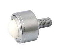 BQLZR Rodamiento de transferencia de metal de bola de nailon de acero de 25 mm, rodillo transportador de rueda de bola, M12 x 25 mm, rodamiento de carga de 120 kg