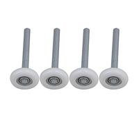 BQLZR Rodillos para Puerta de Garaje de Nailon, Bolas Pesadas, Color Beige, con rodamiento Sellado de precisión, vástago de 4,53 Pulgadas, Paquete de 4