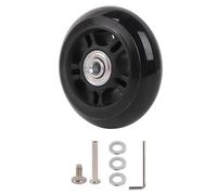 BQLZR Rueda de compatible con maleta de equipaje, rueda de goma de poliuretano con tornillos de 75 mm de diámetro para maleta de equipaje