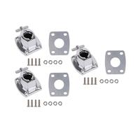 BQLZR Soporte de montaje para bombo para percusión de 8,3 x 6 cm con tornillos, paquete de 3
