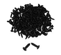 BQLZR Tornillos de montaje para golpeador de guitarra eléctrica, 1,2 x 0,3 cm, metal negro, paquete de 500