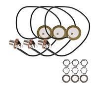 BQLZR Transductor piezoeléctrico de salida de 0.25 pulgadas para guitarra, violín, paquete de 3