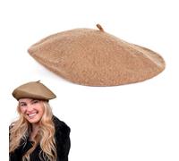 BQRKOTM 1 Peiza Boina Mujer Francesa Clásicos Boina de Lana Artista Boina de Pintor Chapela Vintage Boina Color Liso Sombrero Beret FrancéS Boina Retro Beret Hat Boina
