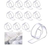 BQRKOTM 12 Piezas Clips para Mantel, Pinzas para Manteles de Mesa Soporte, Sujeta Manteles para Mesa de Espesor por debajo de 4cm, para Picnic Hogar Fiesta de Boda Interior Camping
