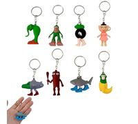 BQRKOTM Italian Brainrot Figura - Llavero Decorativas 3D con Tung Tung Tung Sahur, Tralalero Tralala y BRR Patapim - Adorno Divertido para Niños, Adultos y Entusiastas