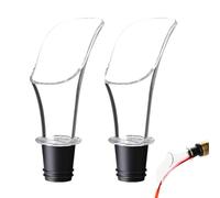 BQRKOTM Pack de 2 Aireador de Vino Decantador de Vino, Oxigenador Premium, Dispensador, Accesorios de Vino Gadgets, Diseño Elegante, Negro