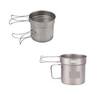 BQRTVXSD Compatible con Olla Lixada de 900 ml y sartén de 350 ml, Utensilios de Cocina for Acampar al Aire Libre con Asas Plegables(Ye)