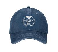 bqsjduidnc Charlie Kirk Forever in Our Hearts-1 Gorra de béisbol unisex para hombres y mujeres, azul marino, Talla única