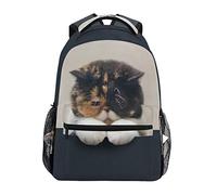 bqsjduidnc Hermosas mochilas esponjosas con diseño de gato triste, para la universidad, escuela, viajes, senderismo, camping, Multi1, Talla única