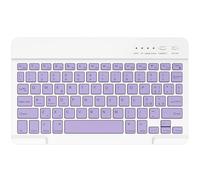 BQSS Teclado inalámbrico, teclado italiano QWERTY Teclado inalámbrico Bluetooth Rechargeable, para Samsung/iOS/Android/Windows/Teléfonos