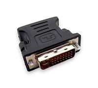 BQTEC DVI-D a VGA Adaptador 24+5 Pin Macho a VGA 15 Pin Hembra Adaptador Convertidor