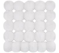 BQTQ 26 Piezas Pompones para Bolsos Pompones Artificial Piel Bola Pompón Piel Sintética Pompon para Gorro Llavero Bufanda Guante Bolso