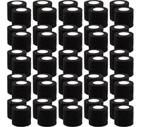 BQTQ 50 Rollo Vendas Autoadhesiva Elástica Venda Cohesiva Banda Venda Cinta Bendaje Adhesiva Venda Cohesiva Venda Deportiva Tape para Dedos Muñeca Protección Deportiva (Negro, 5 cm x 4,5 m)