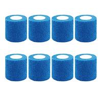 BQTQ 8 Rollo Vendas Autoadhesiva Elástica Venda Cohesiva Banda Venda Cinta Bendaje Adhesiva Venda Cohesiva Venda Deportiva Tape para Dedos Muñeca Protección Deportiva (Azul, 5 cm x 4,5 m)