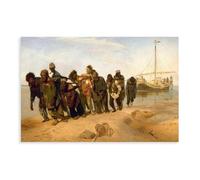 BQUWR Póster de lienzo de The Volga Boatmen para decoración de dormitorio, decoración de paisaje, regalo, 30 x 45 cm