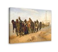 BQUWR Póster de The Volga Boatmen en lienzo, impresión artística para pared, pinturas de 50 x 75 cm