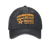 BQWRUUYM Gorra de béisbol Beyonce de Rodeo Cowboy Carter Vintage Gorra Snapback Lavada desgastada Unisex Gorras Ajustables de Viaje al Aire Libre Sombrero