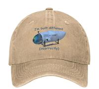 BQWRUUYM Gorra de béisbol Casual Built Different Adventure Spring Cool Trucker Hat Sun Visor Tennis Skate Snapback Cap Mujeres Hombres Gorra de béisbol