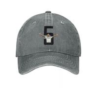 BQWRUUYM Gorra de béisbol con número 5 de fútbol Jude Bellingham para Hombres y Mujeres, Gorra de Mezclilla desgastada para el Sol, Gorra de Golf para Correr al Aire Libre