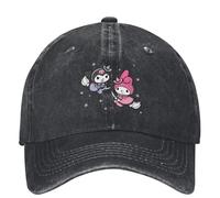 BQWRUUYM Gorra de béisbol de Halloween My Melody Kuromi Little Witches Gorra de Camionero Transpirable para Senderismo y Pesca
