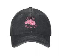 BQWRUUYM Texas Hold 'EM Cowboy Carter Printing Retro Cowboy Washed Baseball Caps Sport Denim Sun Hat Snapback Cap Men Dad Hat