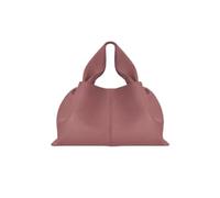 BQWXIEC Bolso de cuero con silueta de nube, bolso de mano de cuero con forma de bola de masa hervida, bolso bandolera retro, bolso hobo informal con forma de bola de masa hervida (Dry Rose,Large)