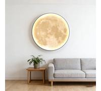 BQZKTVED Valdoza Gran Escultura de Pared 3D con Luz LED,Arte de Pared LED 3D para Colgar,Lámpara Decorativa Montada para Sala Estar,Entrada y Pasillo(J-Multi-Colored,80x80cm)