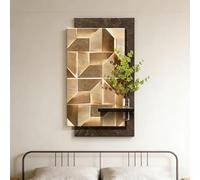 BQZKTVED Valdoza Gran Escultura de Pared 3D con Luz LED|Decoración de Pared 3D con Luz LED para Sala Estar,Entrada y Pasillo|Lámpara Creativa(C-Multi-Colored,80x160cm)