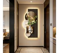 BQZKTVED Valdoza Gran Escultura de Pared 3D con Luz LED,Decoración Moderna para Paredes para Sala de Estar,Dormitorio y Oficina(A-Multi-Colored,50x100cm)