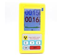 BR-6 Detector De Radiación Nuclear Portátil, Contador Geiger, Probador Rayos X, Dosímetro Personal, Detectores Mármol Beta Gamma Sensibilidad en todo momento con total confianza(Yellow)