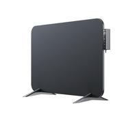 BR Bringer calefactor eléctrico por infrarrojos 450 vatios con termostato inteligente y mando a distancia, WIFI y app - para montaje en pared o uso móvil, ahorro de energía (negro)