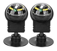BR¨²jula de Bola de veh¨ªculo, 2 Piezas Mini BR¨²jula de gu¨ªa de BR¨²jula de Coche Port¨¢Til Mini BR¨²jula